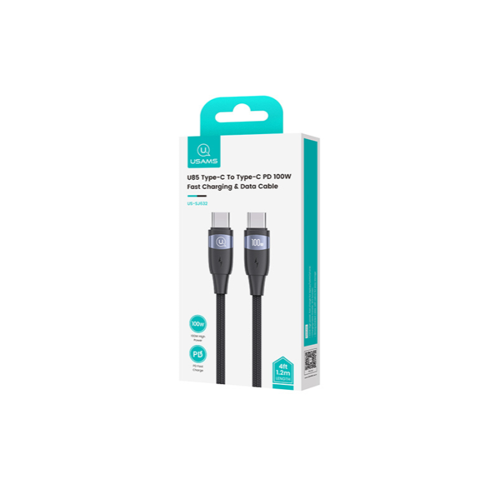 Кабель Usams US-SJ632 U85 Type-C to Type-C, 1,2м