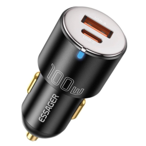 Автомобильное зарядное устройство Essager ECCAC-QTZ01 black