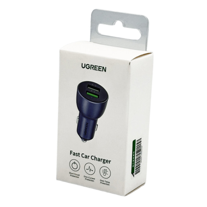 Автомобільний зарядний пристрій Ugreen CD213 (UGR-10144) dark blue