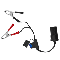 Переходник Winso 140100 (зажимы - гнездо прикуривателя) с предохранителем